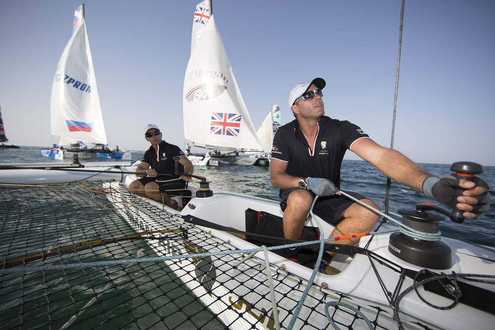 The Extreme Sailing Series 2014. Act 2. Muscat.  Credit - Lloyd Images