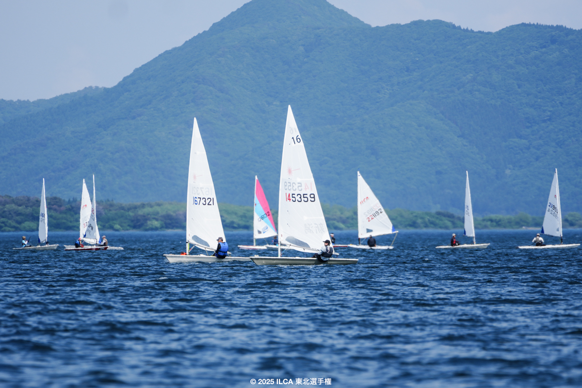 絶景の猪苗代湖でILCAを満喫！2025ILCA東北選手権
