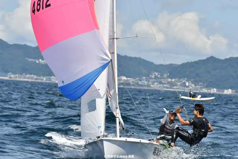 江の島は強風によりノーレース。関東学生ヨット個人選手権最終日